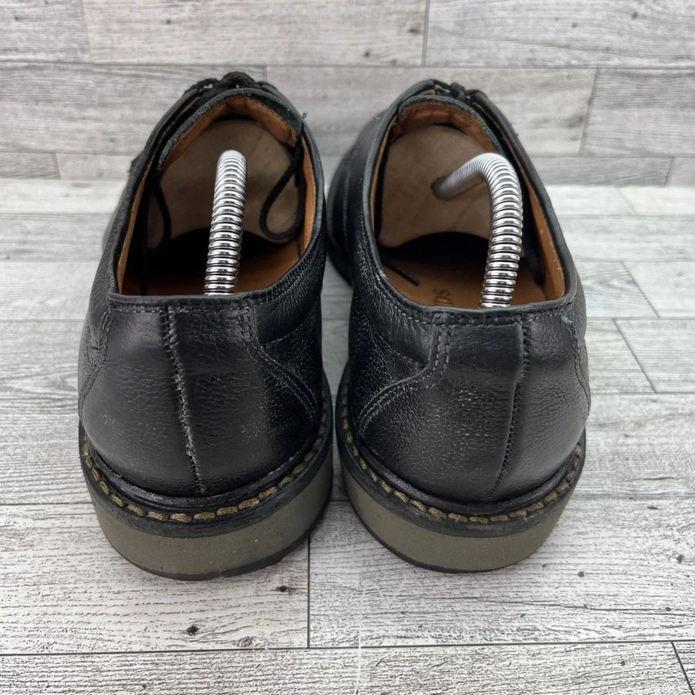 Allen Edmonds Port Washington Wanderer Pebbled Black Leather Plain Toe Men 10.5D